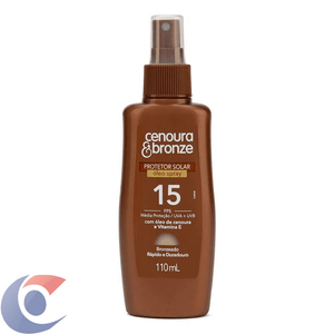 Protetor Solar Spray Cenoura&Bronze Fps 15 110ml