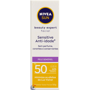 Prot Sol Fac Nivea 50g Sensit Anti Idade