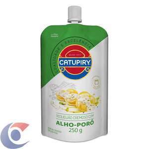 Requeijão Cremoso Com Alho-Poró Catupiry Squeeze 250g