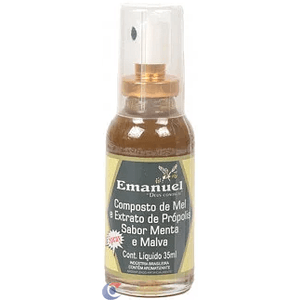 Composto Mel Extrato Própolis Emanuel Menta E Malva 35ml