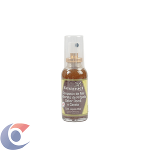 Composto De Mel E Extrato De Própolis Emanuel Sabor Romã E Canela 35ml