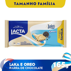 Chocolate Branco Lacta Laka Oreo 165g