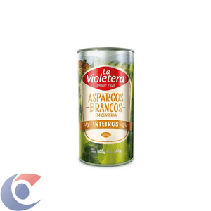 Aspargo Branco La Violetera Inteiros 500g