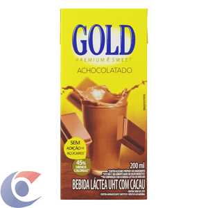 Bebida Láctea Uht Achocolatado Gold Premium Sweet Caixa 200ml