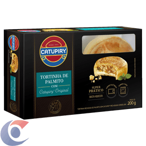Tortinha Congelado Catuopiry Palmito 200g