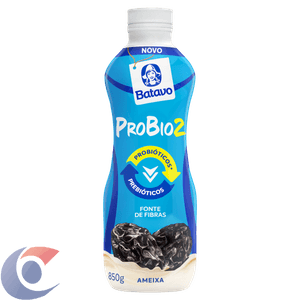 Iogurte Parcialmente Desnatado Ameixa Batavo Probio2 Garrafa 850g