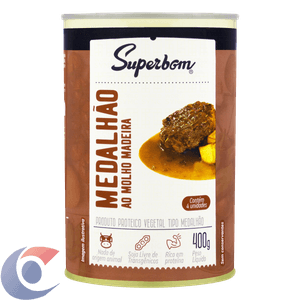 Medalhão Vegano Molho De Madeira Superbom 400g