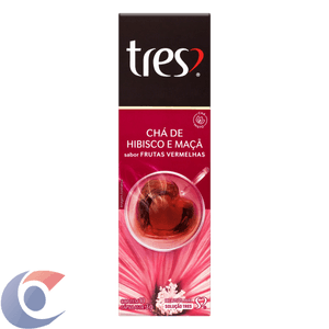 Chá Em Cápsula Hibisco E Maçã Três Caixa 30g 10 Unidades