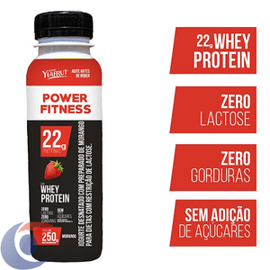 Iogurte Power Fitness Ylagam Sem Lactose Morango 250g