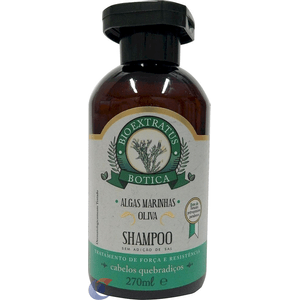 Shampoo Bio Extratus Botica Algas Marinhas E Oliva Para Cabelos Quebradiços 270ml