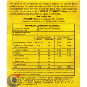 Chá Twinings Camomila Mel E Baunilha 15g