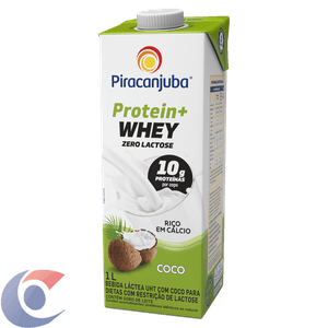 Bebida Láctea Uht Coco Zero Lactose Piracanjuba Protein + Whey Caixa 1l