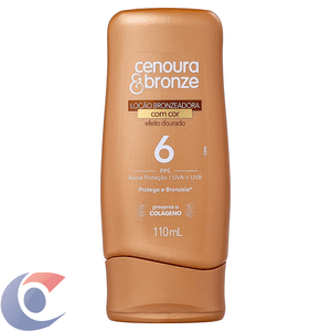 Bronzeador Cenoura&Bronze Efeito Dourado Fps 6 ¿ 110ml