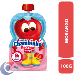 Iogurte Morango Chambinho Recreio Squeeze 100g