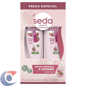 Shampoo Seda Frutas Vermelhas E Gengibre 325ml + Condicionador 325ml