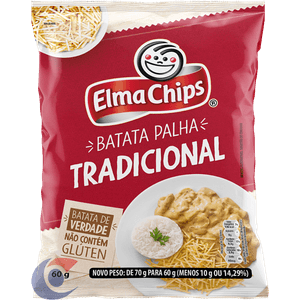 Batata Palha Tradicional Elma Chips Pacote 60g