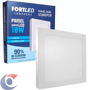 Painel Led Fortled Para Sobrepor 18w