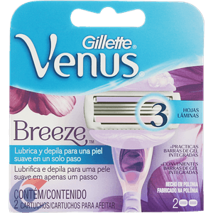 Carga Para Aparelho De Depilar Gillette Venus Breeze 2 Un