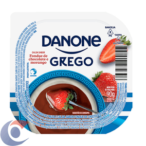 Iogurte Grego Danone Chocolate E Morango 90g
