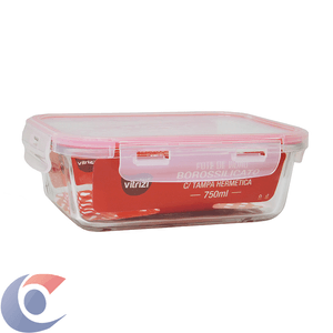 Pote De Vidro Vitrizi Borossilicato Com Tampa Hermética 750ml