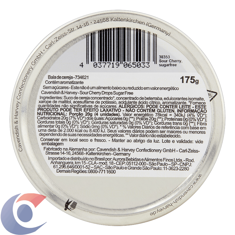 BALA-ALE-CAVANDISH-SUG-FREE-175G-S-CHERR