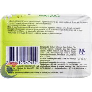 Sabonete Johnsons Daily Care Erva Doce 80g