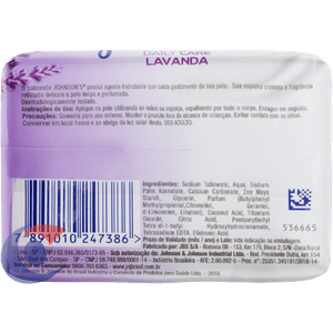 Sabonete Johnsons Daily Care Lavanda 80g