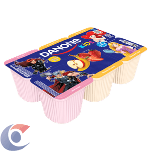 Bebida Lactose Fermentada Morango + Banana & Maça Danone Kids Bandeja 510g