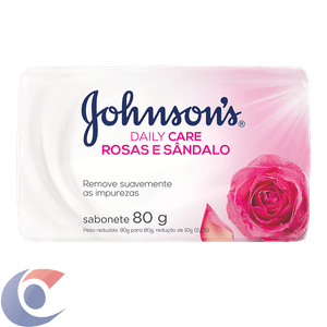 Sabonete Johnsons Daily Care Rosas E Sândalo 80g