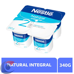 Iogurte Integral Natural Nestlé Bandeja 340g