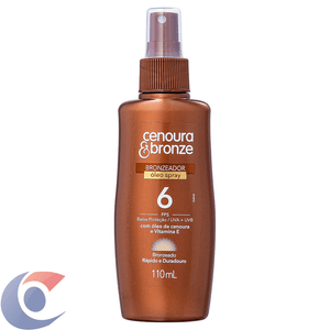Bronzeador Spray Cenoura&Bronze Efeito Dourado Fps 6 110ml
