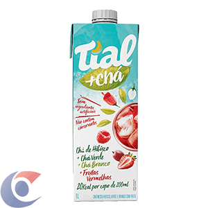Chá Misto Teal +Chá Sabor Hibisco Com Frutas Vermelhas Caixa 1l