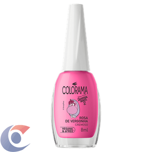 Esmalte Cremoso Rosa De Vergonha Divertida Mente 2 Colorama Frasco 8ml