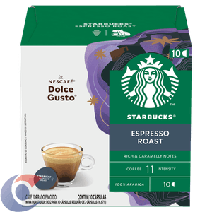 Café Em Capsula Torrado E Moido Espresso Roast Starbucks 55g10 Un