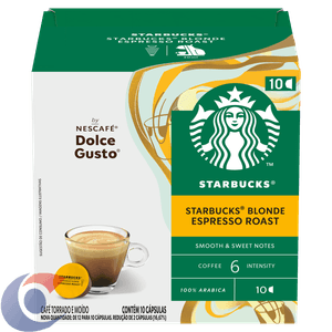 Café Em Capsula Torrado E Moído Blonde Espresso Roast Starbucks 55g 10 Un