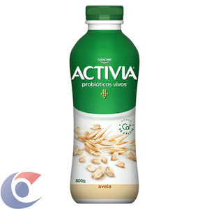 Leite Fermentado Parcialmente Desnatado Aveia Activia Garrafa 800g
