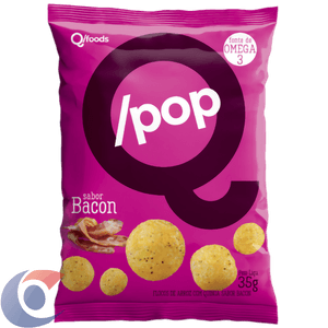 Snack De Arroz Com Quinoa Q/Pop Sabor Bacon 35g