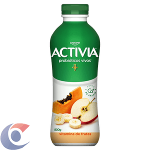 Leite Fermentado Parcialmente Desnatado Vitamina De Frutas Activia Garrafa 800g