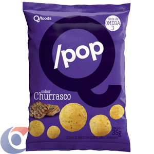 Snack De Arroz Com Quinoa Q/Pop Sabor Churrasco 35g