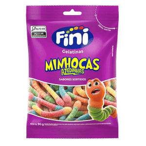 Bala Fini 80g Minhoca Citrica