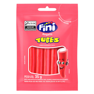 Bala Tubes Fini 35g Morango