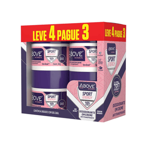 Packs Deo Ant.Creme Above Energy Women Leve4 Pague3 50g 12un  Above 50gr