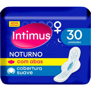 Absorvente Intimus Suave Noturno Com Abas 30 Un