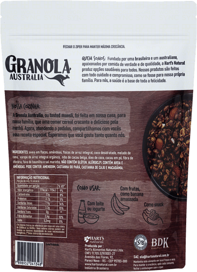 Granola Australiana Natural Chocolate Belga Harts300g | FastStore PDP
