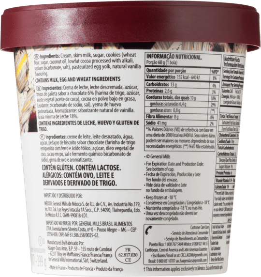 Sorvete Häagen-Dazs Cookies And Cream 473ml | FastStore PDP