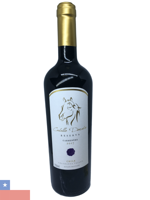 Vinho Caballo Dorado Tinto Seco Chile Reserva Carménère 750ml