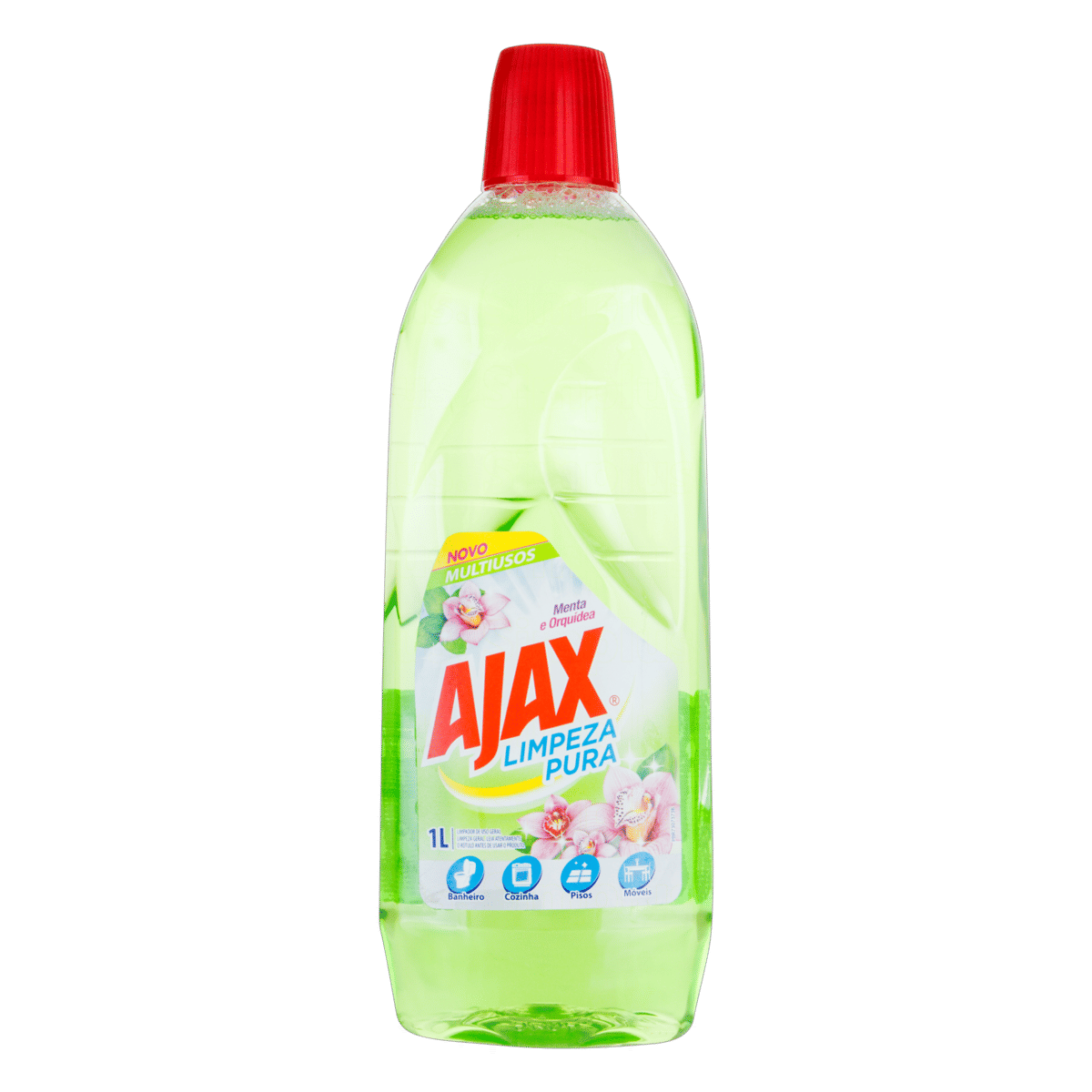 Limpador Diluível Ajax Limpeza Pura Menta E Orquídea 1l