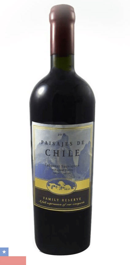 Vinho Paisajes de Chile Tinto Seco Chile Reserva de Familia Cabernet Sauvignon 750ml