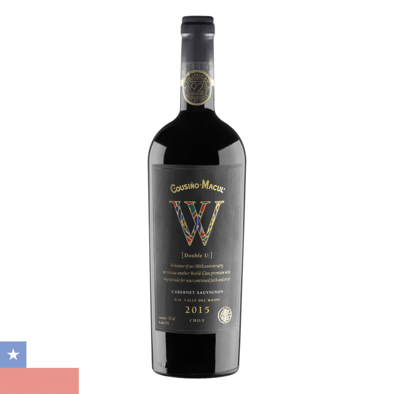 Vinho Cousiño Macul Tinto Seco Chile W Double U Cabernet Sauvignon 750ml