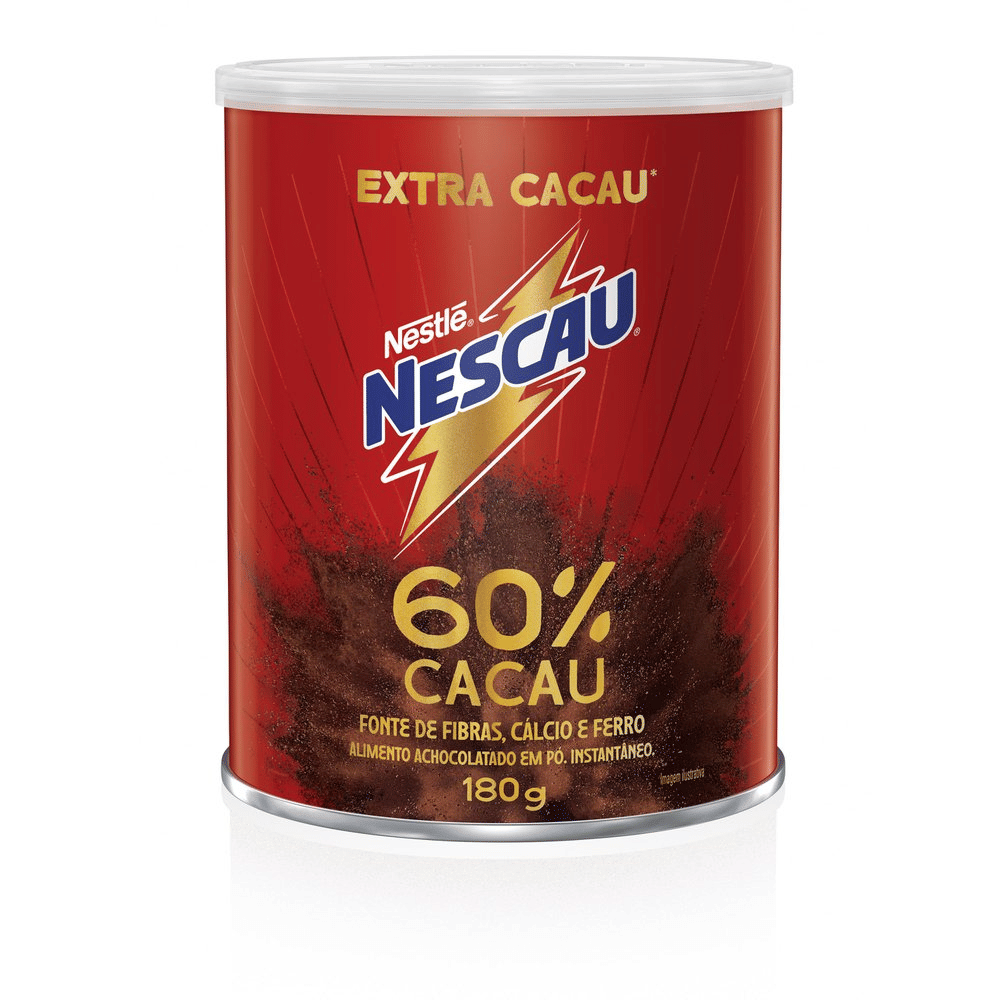 Achocolatado em Pó Nescau 60% Cacau lata 180g | FastStore PDP